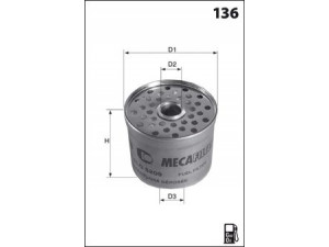 MECAFILTER ELG5209 kuro filtras 
 Techninės priežiūros dalys -> Papildomas remontas
4531054, 440031106, 440043410, 276217542