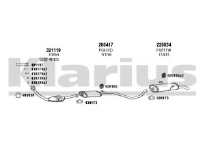 KLARIUS 630481E išmetimo sistema 
 Išmetimo sistema -> Išmetimo sistema, visa