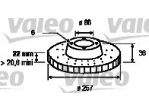 VALEO 186488 stabdžių diskas 
 Dviratė transporto priemonės -> Stabdžių sistema -> Stabdžių diskai / priedai
94172376, 8-94372-435-0, 8943724350