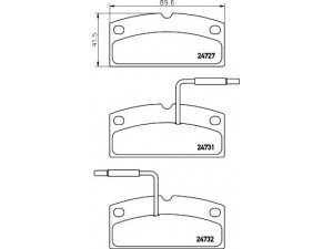 HELLA 8DB 355 014-171 stabdžių trinkelių rinkinys, diskinis stabdys 
 Techninės priežiūros dalys -> Papildomas remontas
6L065