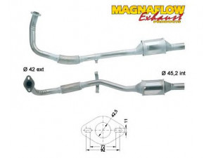 MAGNAFLOW 85855D katalizatoriaus keitiklis 
 Išmetimo sistema -> Katalizatoriaus keitiklis
858020