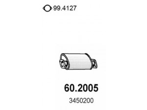 ASSO 60.2005 priekinis duslintuvas 
 Išmetimo sistema -> Duslintuvas
3450200
