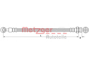 METZGER 4111047 stabdžių žarnelė 
 Stabdžių sistema -> Stabdžių žarnelės
58731-0X000, 58731-07000