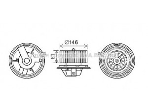 AVA QUALITY COOLING FT8428 elektrovariklis, vidinis pūtiklis 
 Šildymas / vėdinimas -> Orpūtė/dalys
46722995, 7596217, 7606537, 7596217
