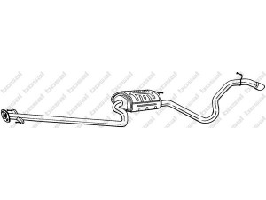BOSAL 291-035 galinis duslintuvas 
 Išmetimo sistema -> Duslintuvas
287001H570