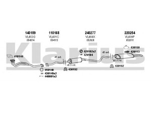 KLARIUS 391353E išmetimo sistema 
 Išmetimo sistema -> Išmetimo sistema, visa