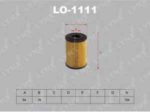LYNXauto LO-1111 alyvos filtras 
 Techninės priežiūros dalys -> Techninės priežiūros intervalai
11 42 1 432 097, 11 42 1 716 121