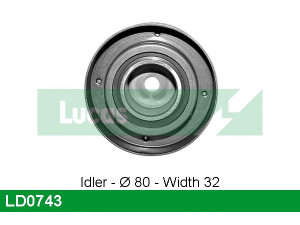 LUCAS ENGINE DRIVE LD0743 įtempiklio skriemulys, paskirstymo diržas
7700862615