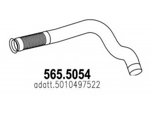 ASSO 565.5054 išleidimo kolektorius 
 Išmetimo sistema -> Išmetimo vamzdžiai
5010317649, 5010497522