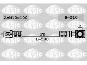 SASIC 6606021 stabdžių žarnelė 
 Stabdžių sistema -> Stabdžių žarnelės
34106779817, 34306794002, 34321503079