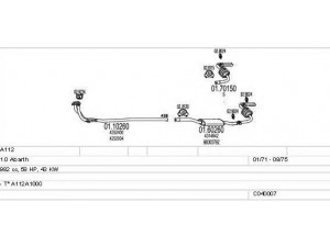 MTS C040007007858 išmetimo sistema 
 Išmetimo sistema -> Išmetimo sistema, visa