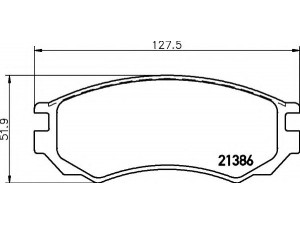 HELLA 8DB 355 016-541 stabdžių trinkelių rinkinys, diskinis stabdys 
 Techninės priežiūros dalys -> Papildomas remontas
4106054C86, 4106054C87
