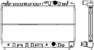 SAKURA  Automotive 1091-0201 radiatorius, variklio aušinimas