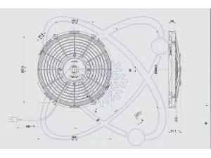 ELECTRO AUTO 32H0004 ventiliatorius, radiatoriaus