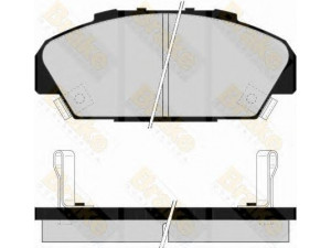Brake ENGINEERING PA1531 stabdžių trinkelių rinkinys, diskinis stabdys 
 Techninės priežiūros dalys -> Papildomas remontas
45022SM4G00, 45022SM4G01