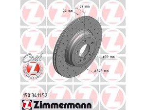 ZIMMERMANN 150.3411.52 stabdžių diskas 
 Dviratė transporto priemonės -> Stabdžių sistema -> Stabdžių diskai / priedai
3421 1 166 129