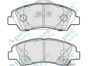 APEC braking PAD2012 stabdžių trinkelių rinkinys, diskinis stabdys
58101B9A70