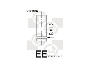 BGA V171036 įleidimo vožtuvas 
 Variklis -> Variklio uždegimo laiko reguliavimo kontrolė -> Vožtuvų eilė -> Vožtuvai/dalys
46413806, 46462158, 46517325
