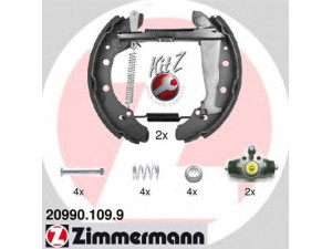 ZIMMERMANN 20990.109.9 stabdžių trinkelių komplektas 
 Techninės priežiūros dalys -> Papildomas remontas