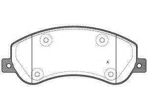 OPEN PARTS BPA1250.00 stabdžių trinkelių rinkinys, diskinis stabdys 
 Techninės priežiūros dalys -> Papildomas remontas
2H0698151, 2H0698151A