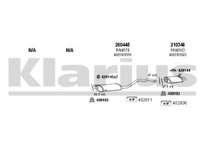 KLARIUS 720221E išmetimo sistema 
 Išmetimo sistema -> Išmetimo sistema, visa