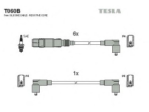 TESLA T060B uždegimo laido komplektas 
 Kibirkšties / kaitinamasis uždegimas -> Uždegimo laidai/jungtys
021905409, 021905409B