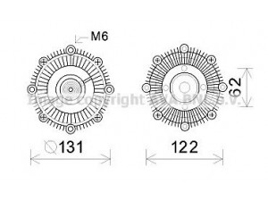 AVA QUALITY COOLING TOC587 sankaba, radiatoriaus ventiliatorius 
 Aušinimo sistema -> Radiatoriaus ventiliatorius
1621075010, 1621075020, 1621075030