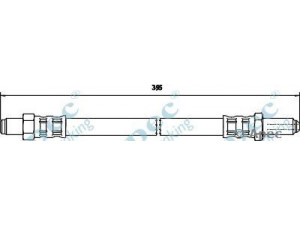 APEC braking HOS3002 stabdžių žarnelė 
 Stabdžių sistema -> Stabdžių žarnelės
5158080130, 51580B80130