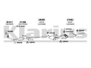 KLARIUS 790112E išmetimo sistema 
 Išmetimo sistema -> Išmetimo sistema, visa