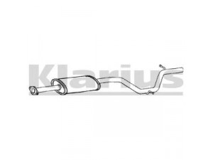 KLARIUS 250698 vidurinis duslintuvas 
 Išmetimo sistema -> Duslintuvas
1377427, 1431186, 1460210, 1465651