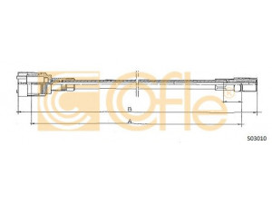 COFLE S03010 tachometro velenas 
 Elektros įranga -> Prietaisai -> Tachometro velenas
5490132, 75491950, 75513020