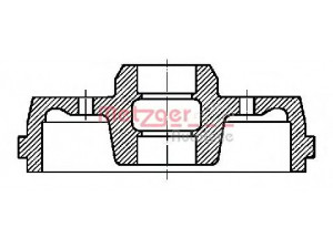 METZGER BT 728 stabdžių būgnas 
 Stabdžių sistema -> Būgninis stabdys -> Stabdžių būgnas
431501615, 431501615A, 443501615