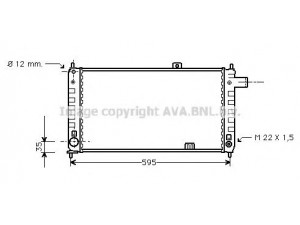 AVA QUALITY COOLING OL2048 radiatorius, variklio aušinimas 
 Aušinimo sistema -> Radiatorius/alyvos aušintuvas -> Radiatorius/dalys
03049245, 1302181