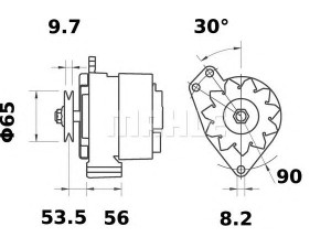 MAHLE ORIGINAL MG 512 kintamosios srovės generatorius 
 Elektros įranga -> Kint. sr. generatorius/dalys -> Kintamosios srovės generatorius
025 903 023 B, 026 903 015 A, 026 903 015 E
