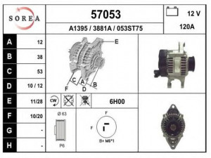 EAI 57053 kintamosios srovės generatorius
4686099, 4727221, 4727325, 4727329