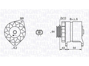 MAGNETI MARELLI 063532625010 kintamosios srovės generatorius 
 Elektros įranga -> Kint. sr. generatorius/dalys -> Kintamosios srovės generatorius
37300-42502