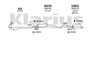 KLARIUS 391016E išmetimo sistema 
 Išmetimo sistema -> Išmetimo sistema, visa
