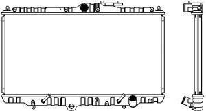 SAKURA  Automotive 1211-0208 radiatorius, variklio aušinimas