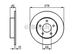 BOSCH 0 986 479 B64 stabdžių diskas 
 Dviratė transporto priemonės -> Stabdžių sistema -> Stabdžių diskai / priedai
43206 4U101, 43206 4U103