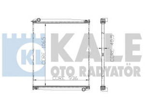 KALE OTO RADYATÖR 272300 radiatorius, variklio aušinimas 
 Aušinimo sistema -> Radiatorius/alyvos aušintuvas -> Radiatorius/dalys
81061016515, 81.06101.6515