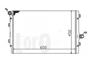 LORO 053-017-0017 radiatorius, variklio aušinimas 
 Aušinimo sistema -> Radiatorius/alyvos aušintuvas -> Radiatorius/dalys
1K0121251AB, 1K0121251BK, 1K0121251DD