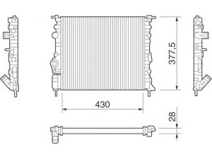 MAGNETI MARELLI 350213261000 radiatorius, variklio aušinimas 
 Aušinimo sistema -> Radiatorius/alyvos aušintuvas -> Radiatorius/dalys
7700838134, 7700838134