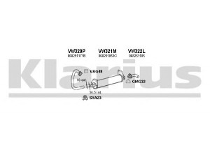 KLARIUS 930351U išmetimo sistema 
 Išmetimo sistema -> Išmetimo sistema, visa