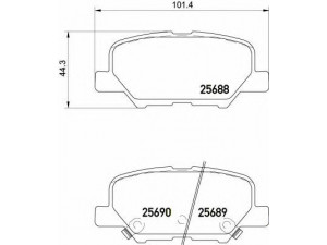 BREMBO P 61 111 stabdžių trinkelių rinkinys, diskinis stabdys 
 Techninės priežiūros dalys -> Papildomas remontas
1609899680, GHY92648Z, GHY92648ZA