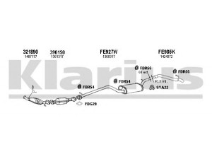 KLARIUS 361666U išmetimo sistema