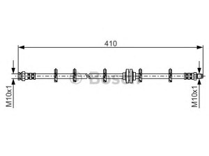 BOSCH 1 987 481 335 stabdžių žarnelė 
 Stabdžių sistema -> Stabdžių žarnelės
82407501, 82422144, 82440063, 82440063