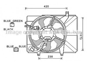 AVA QUALITY COOLING HY7548 ventiliatorius, radiatoriaus 
 Aušinimo sistema -> Oro aušinimas
253801C660