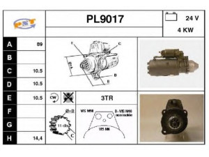 SNRA PL9017 starteris
