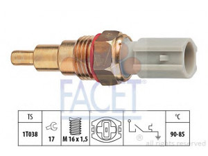 FACET 7.5205 temperatūros jungiklis, radiatoriaus ventiliatorius 
 Aušinimo sistema -> Siuntimo blokas, aušinimo skysčio temperatūra
B 6S7-18-840, K201-18-840