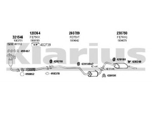 KLARIUS 361461E išmetimo sistema 
 Išmetimo sistema -> Išmetimo sistema, visa